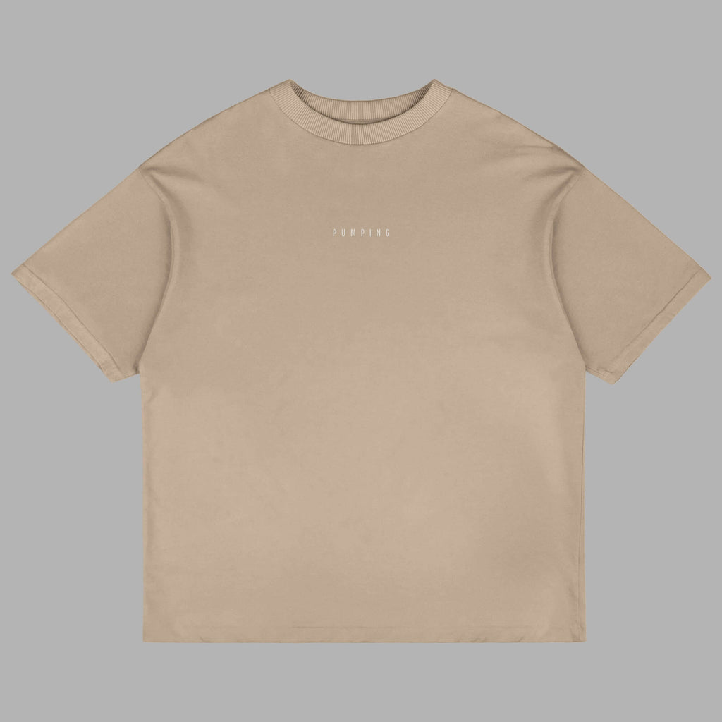 Camiseta Oversized Basic - Bege